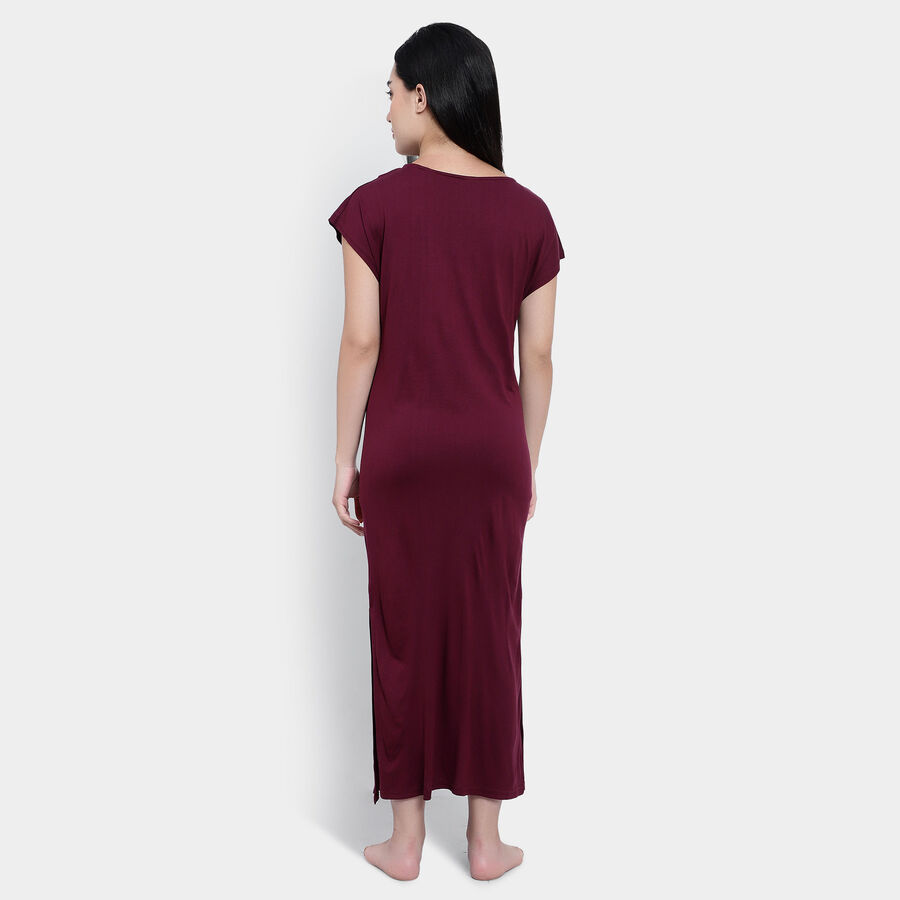 All Over Print Nighty, Wine, large image number null