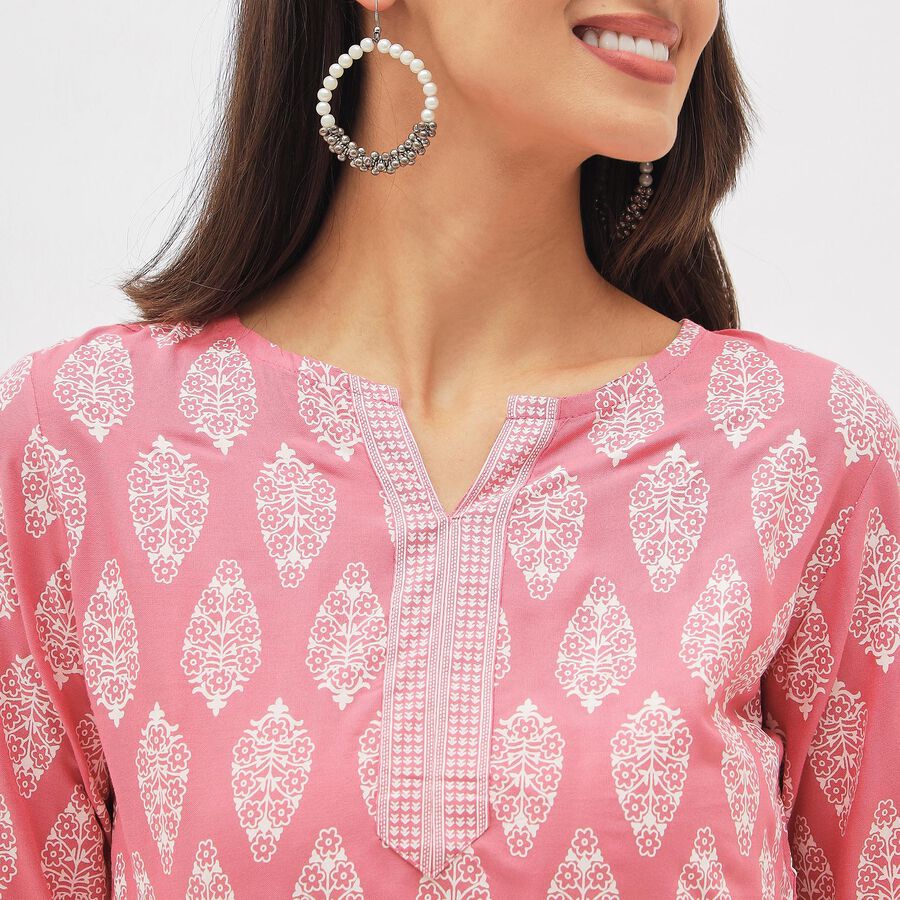 Ladies' Kurti, गुलाबी, large image number null