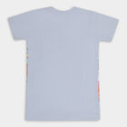Boys' Cotton Half Sleeves T-Shirt, हल्का नीला, small image number null