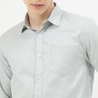 Men's Mint Spread Collar Classic Formal Shirt, Light Green, small