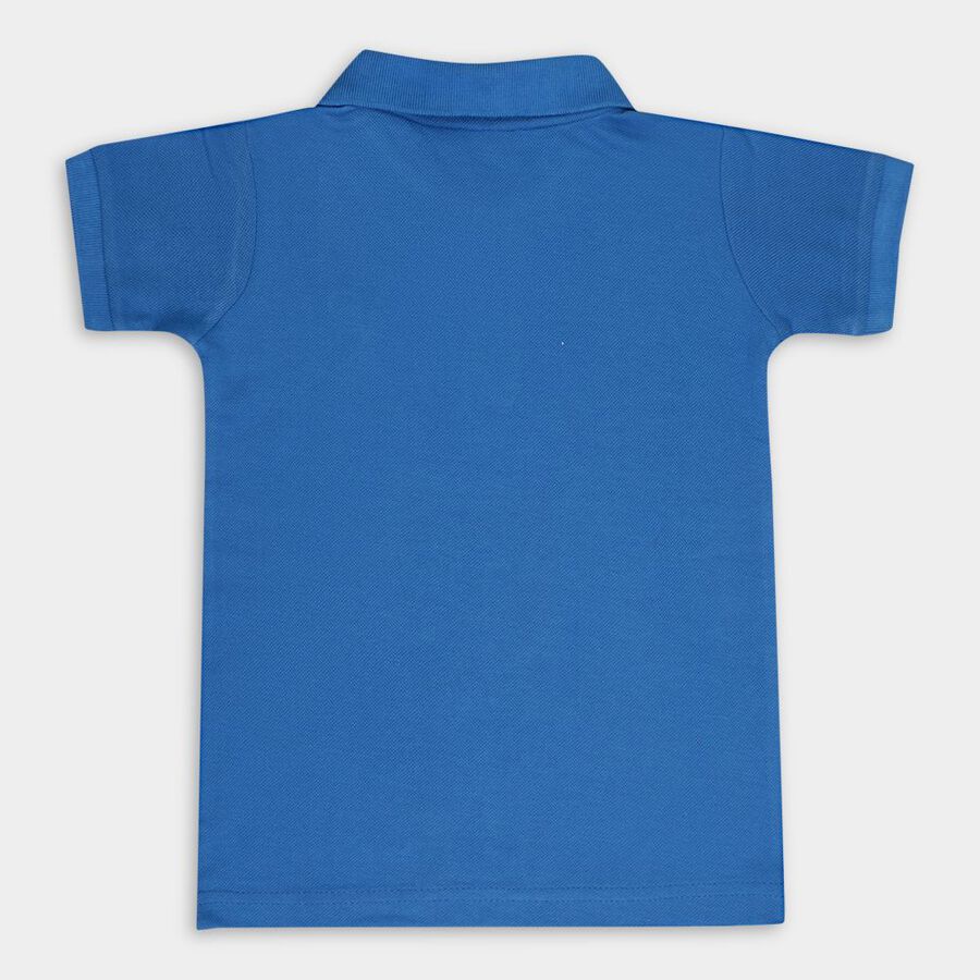 Boys Solid T-Shirt, Royal Blue, large image number null