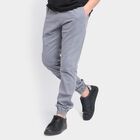 Men's Slim Fit Casual Trousers, Light Grey, small image number null