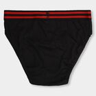 Boys' 100% Cotton Briefs, काला, small image number null