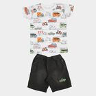 Boys' Woven Baba Suit, White, small