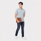 Men's Light Blue Polo Neck Polo T-Shirt, Light Blue, small