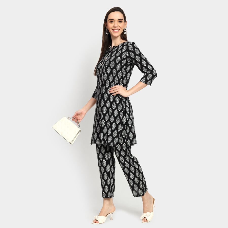 Ladies' Ethnic Set, Black, large image number null
