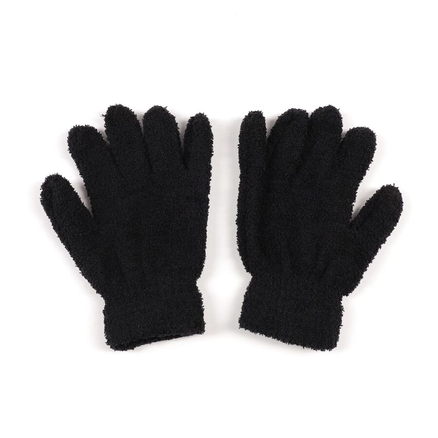 Ladies' Gloves, काला, large image number null