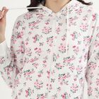 Women's Light Pink Hooded Casual Sweatshirt, हल्का गुलाबी, small image number null