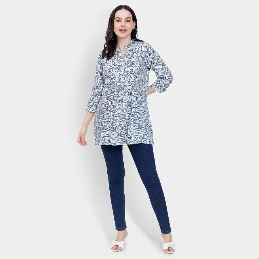 Ladies' Kurta, Navy Blue, large image number null