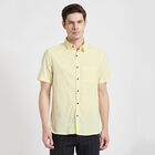 Cotton Solid Casual Shirt, Yellow, small image number null
