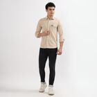 Men's 100% Cotton Casual Shirt , Beige, small image number null
