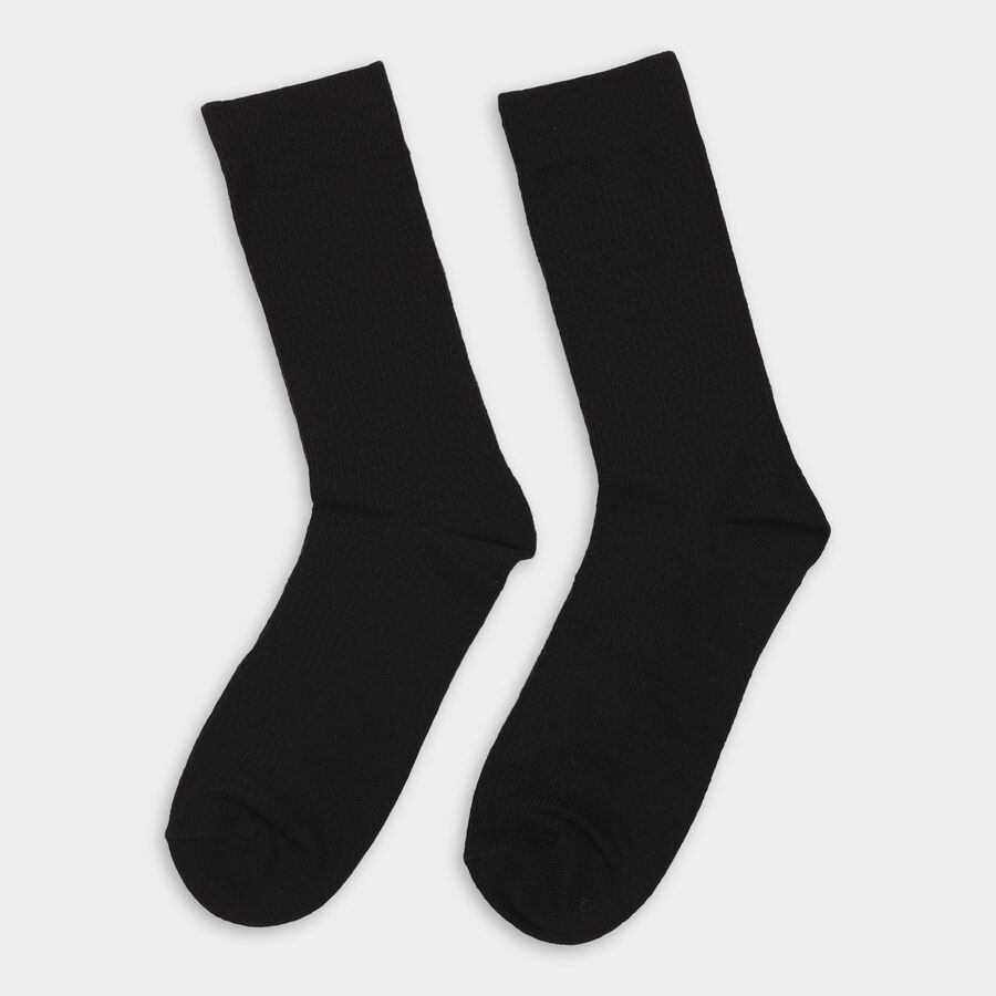 Men's Socks (Pack of 2), Black, large