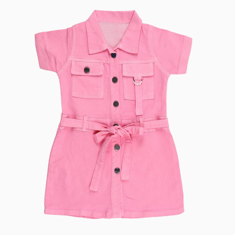 Girls' Frock, Light Pink, large
