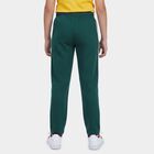 Boys Dark Green Regular Fit Side Striped Pyjama, गहरा हरा, small