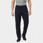 Men's Navy Blue Jogger Fit Side-Striped Track Pants, Navy Blue, small