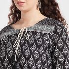 Solid Straight Kurti, Black, small image number null