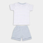 Infant Boy's Cotton Baba Suit, हल्का नीला, small image number null