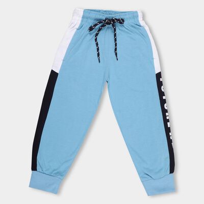 Boys' Muted Charcoal Gray Jogger Style Cotton Blend Pyjama