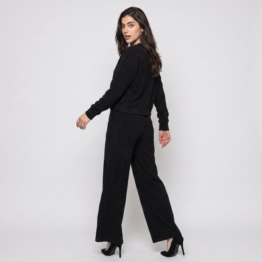 Women's Black Track suit, Black, large