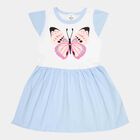 Girls Solid Frock, Light Blue, small image number null