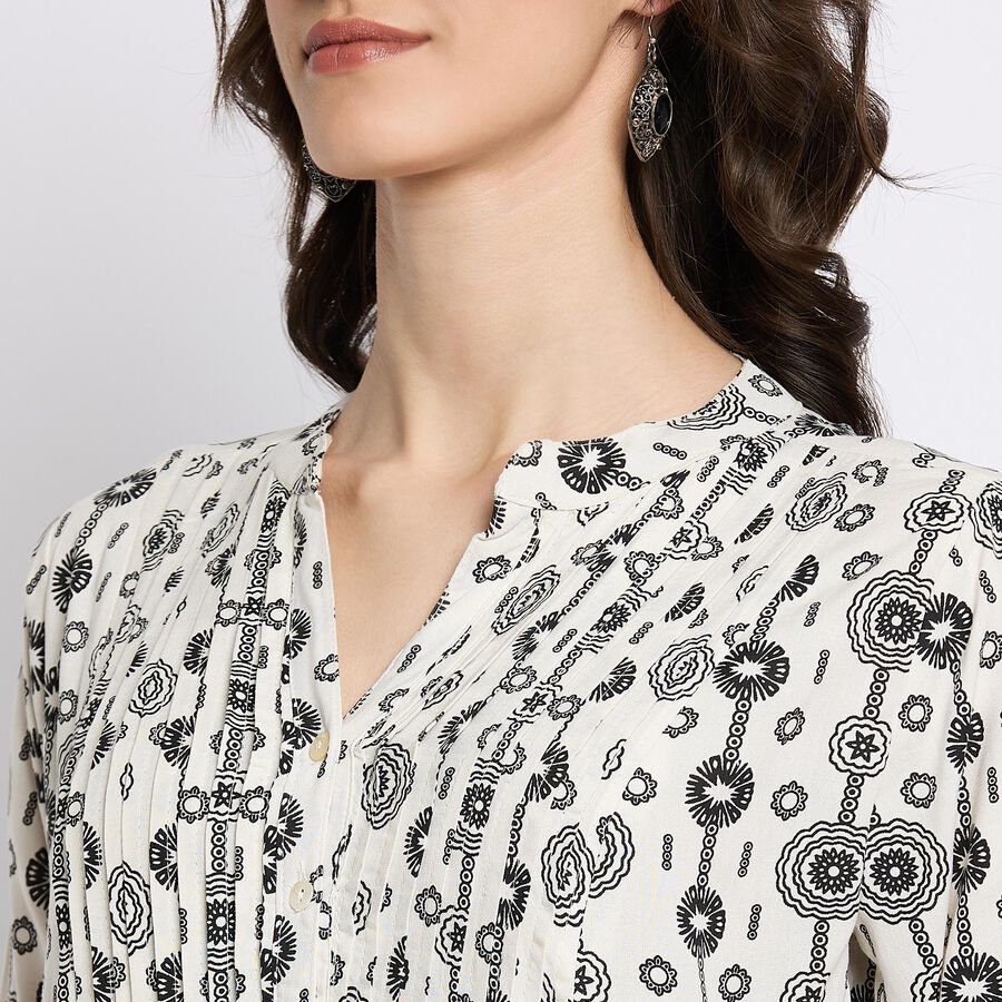 Ladies' Kurta , ऑफ व्हाइट, large image number null