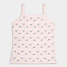 Girls' 100% Cotton Vest (Pack of 2), Peach, small