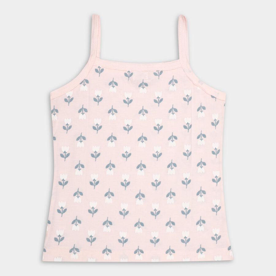 Girls' 100% Cotton Vest (Pack of 2), Peach, large