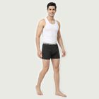 Men's Charcoal Regular Fit Sports Waistband Trunks, Charcoal, small