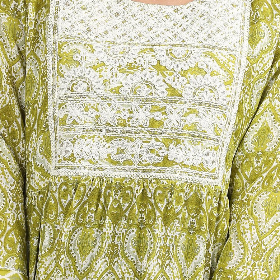 Ladies' Ethnic Set , Light Green, large image number null