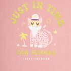 Girls' 100% Cotton T-Shirt , Peach, small image number null