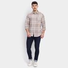 Men's 100% Cotton Casual Shirt , Beige, small image number null