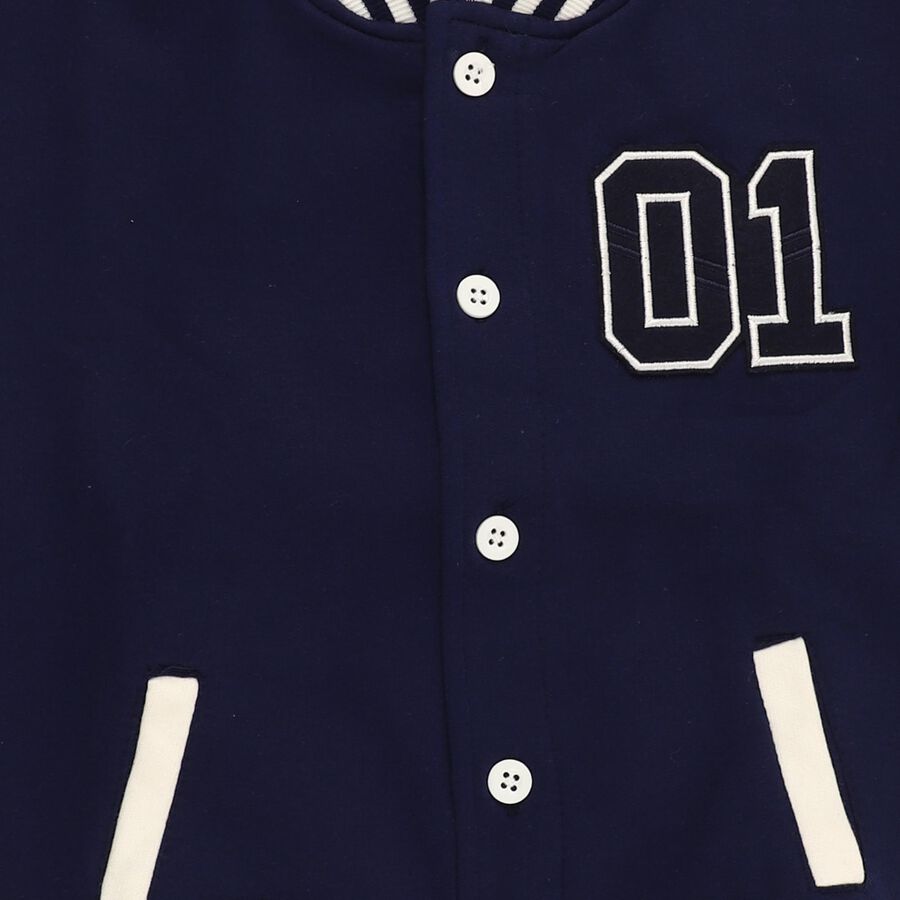 Boys' Sweatshirt, Navy Blue, large image number null