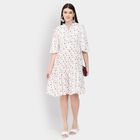 Ladies' Dress , ऑफ व्हाइट, small image number null