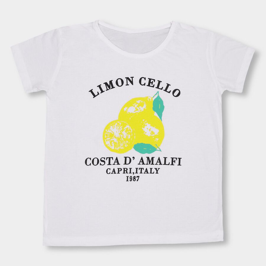 Girls' T-Shirt , White, large image number null