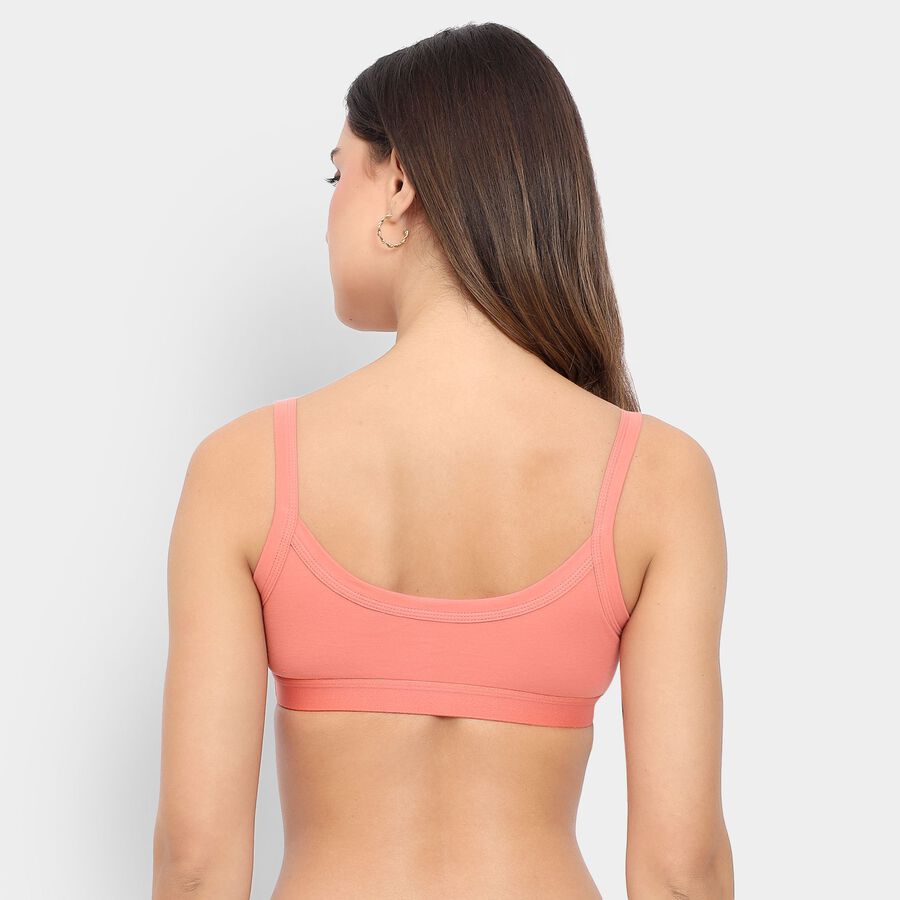 Ladies' 100% Cotton Bra , Pink, large image number null