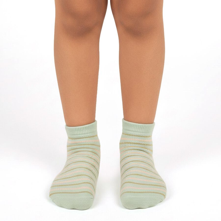 Girls' Socks, हल्का हरा, large image number null