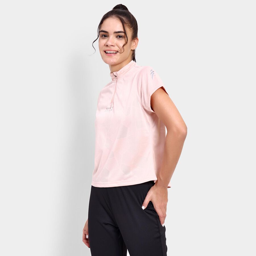 Ladies' Round Neck T-Shirt , Peach, large image number null