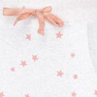 Girls' Light Grey Star Printed Cotton Blend Pyjama, मिश्रित मध्यम ग्रे, small image number null