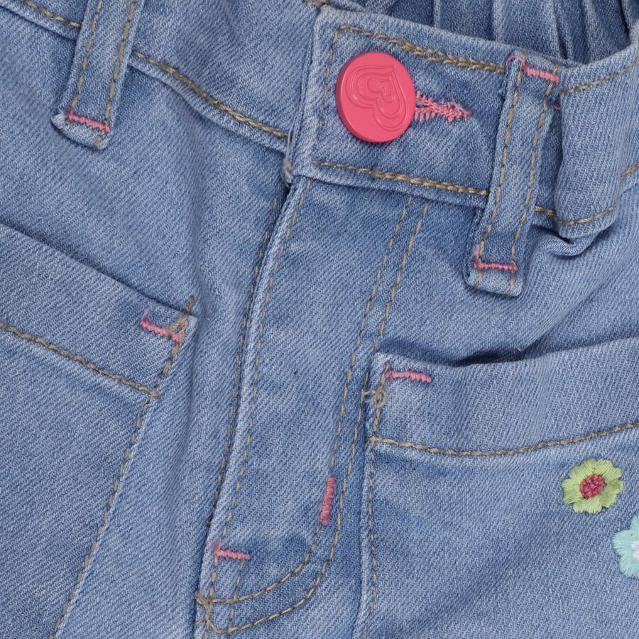 Girls' Jeans , हल्का नीला, large image number null