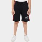 Boys Navy Blue Regular Fit Casual Bermuda Shorts, Navy Blue, small