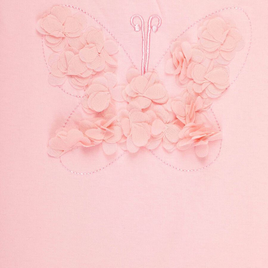 Girls Cotton T-Shirt, Light Pink, large image number null