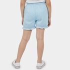 Girls' Light Blue Regular Fit Cotton Bloomers, Light Blue, small