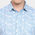 Men's 100% Cotton Casual Shirt, Light Blue, small image number null