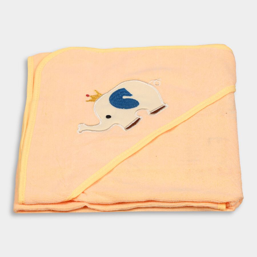 Infants' 100% Cotton Towel, Peach, large image number null