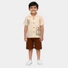 Boys' Woven Baba Suit, गहरा पीला, small image number null