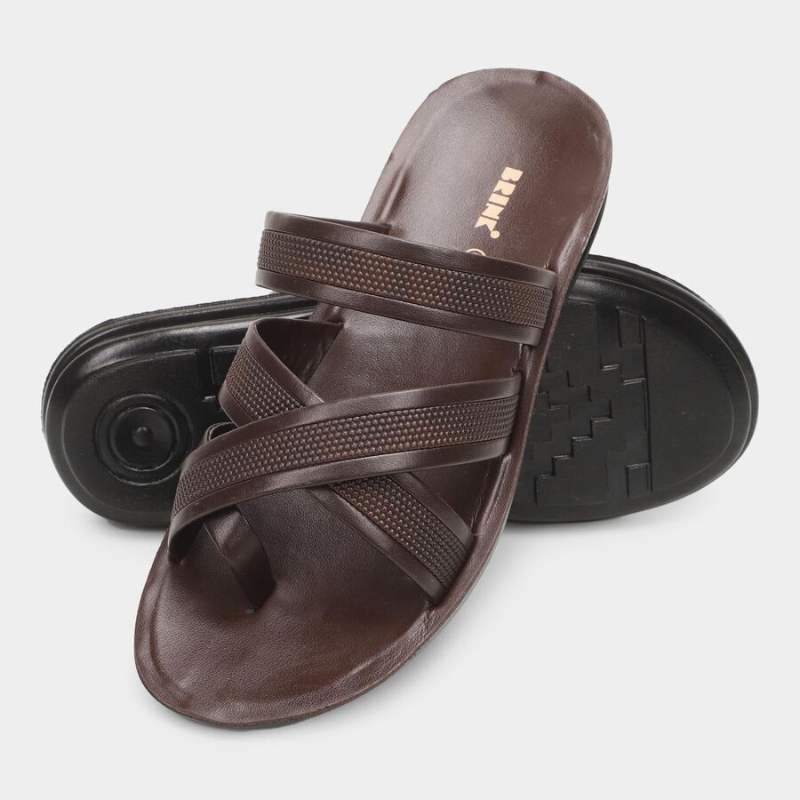 Men's Sandal, Brown, large image number null