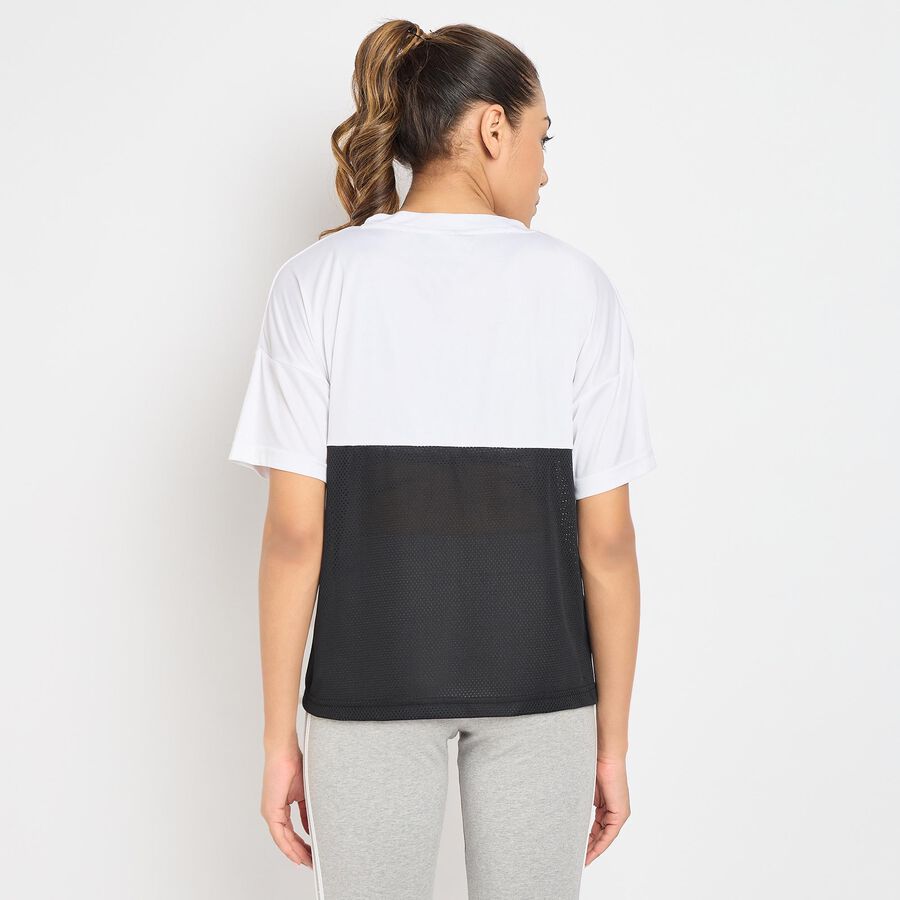 Ladies' Round Neck T-Shirt , सफ़ेद, large image number null