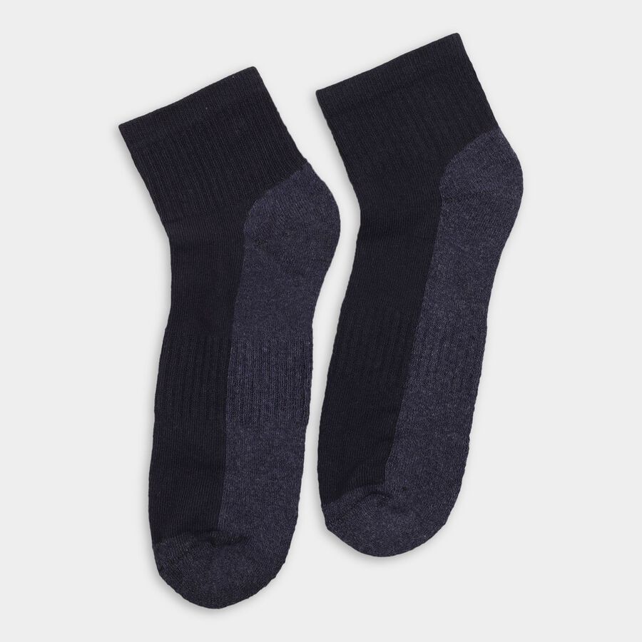 Men's Socks (Pack of 2), नेवी ब्लू, large