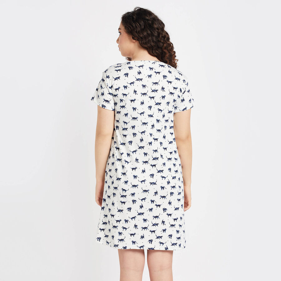 All Over Print Nighty, सफ़ेद, large image number null