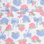 Girls' White Floral Printed Sleeveless Flared Frock, Off White, small image number null